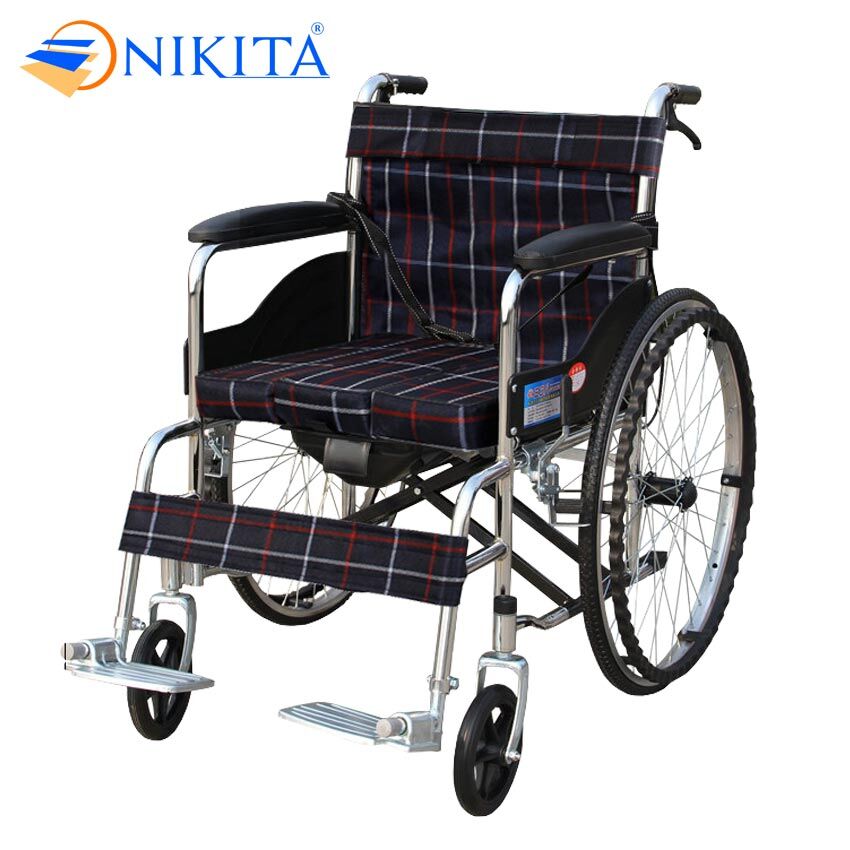 Xe lăn có bô vệ sinh Nikita N213-3 Xe lăn có bô vệ sinh Nikita N213-3