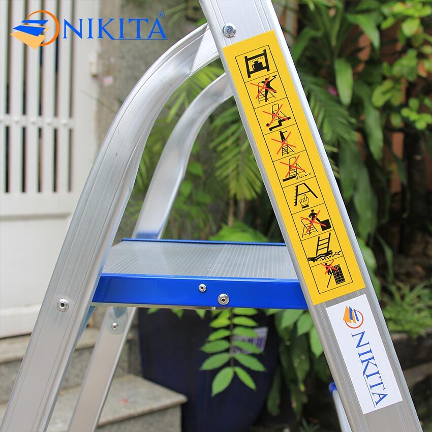 Thang ghế nhôm tay vịn NIKITA Thang ghế nhôm tay vịn NIKITA