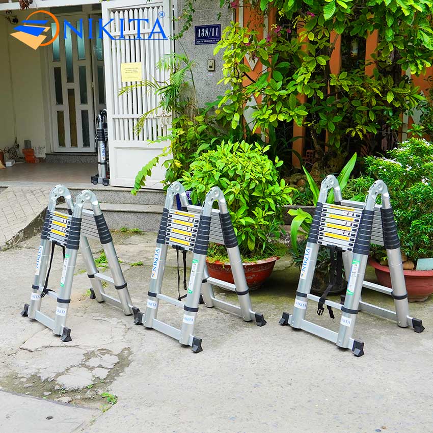 Thang nhôm rút đôi đa năng A-I NIKITA Thang nhôm rút đôi đa năng A-I NIKITA