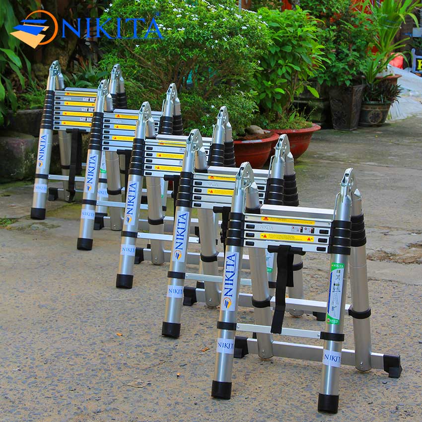 Thang nhôm rút đôi đa năng A-I NIKITA Thang nhôm rút đôi đa năng A-I NIKITA