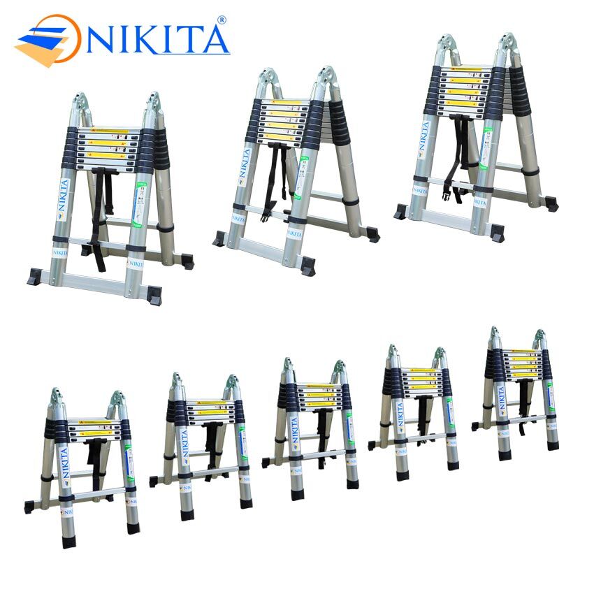 Thang nhôm rút đôi đa năng A-I NIKITA Thang nhôm rút đôi đa năng A-I NIKITA